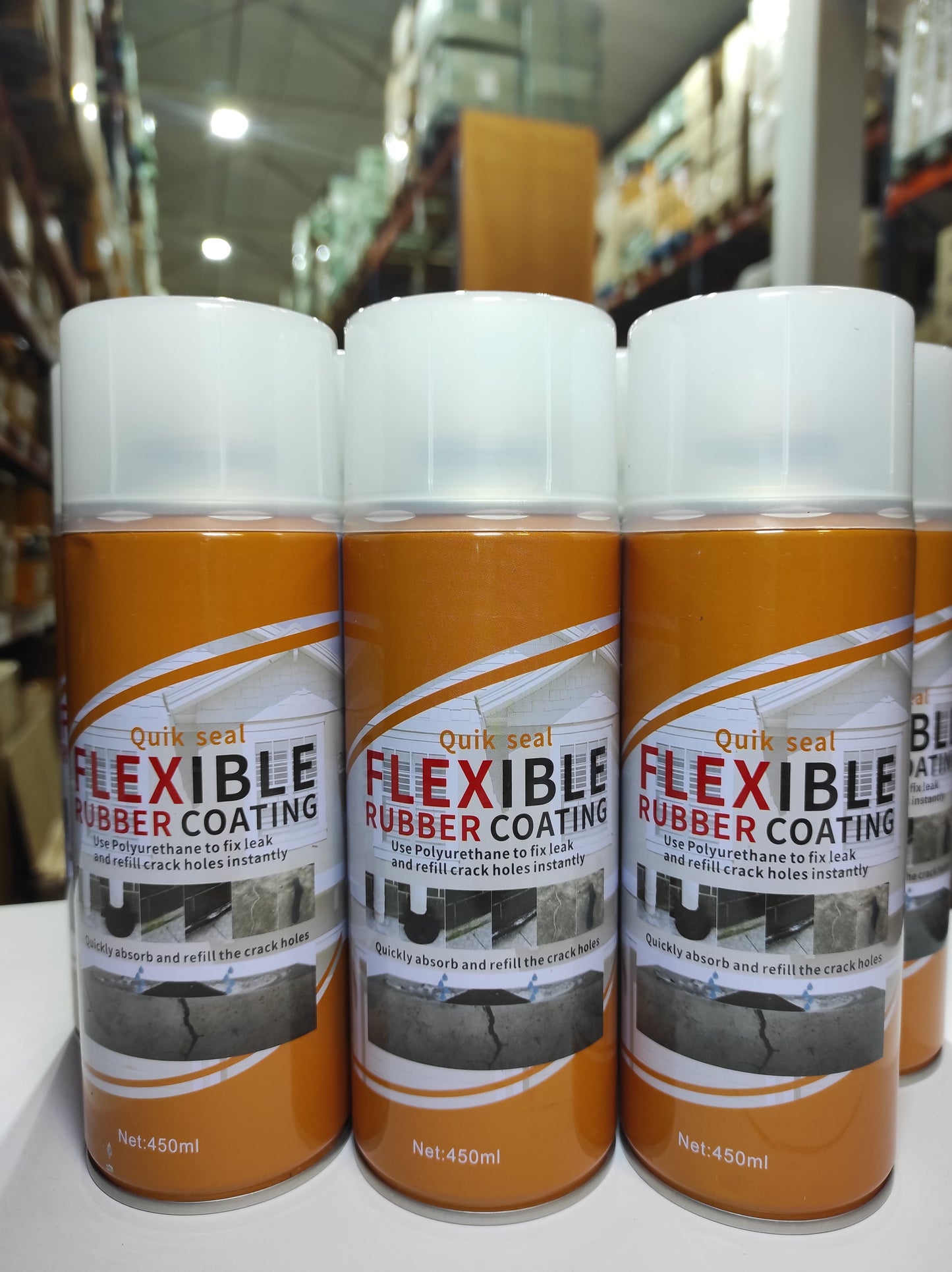 Spray sellador de grietas transparente
