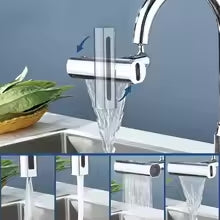Grifo giratorio 4en1 con cascada | Mejora tu fregadero en segundos 🚿🍽 Oferta 2x1